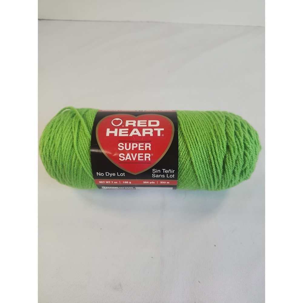 Red Heart Super Saver Acrylic Yarn Spring Green 364 Yds